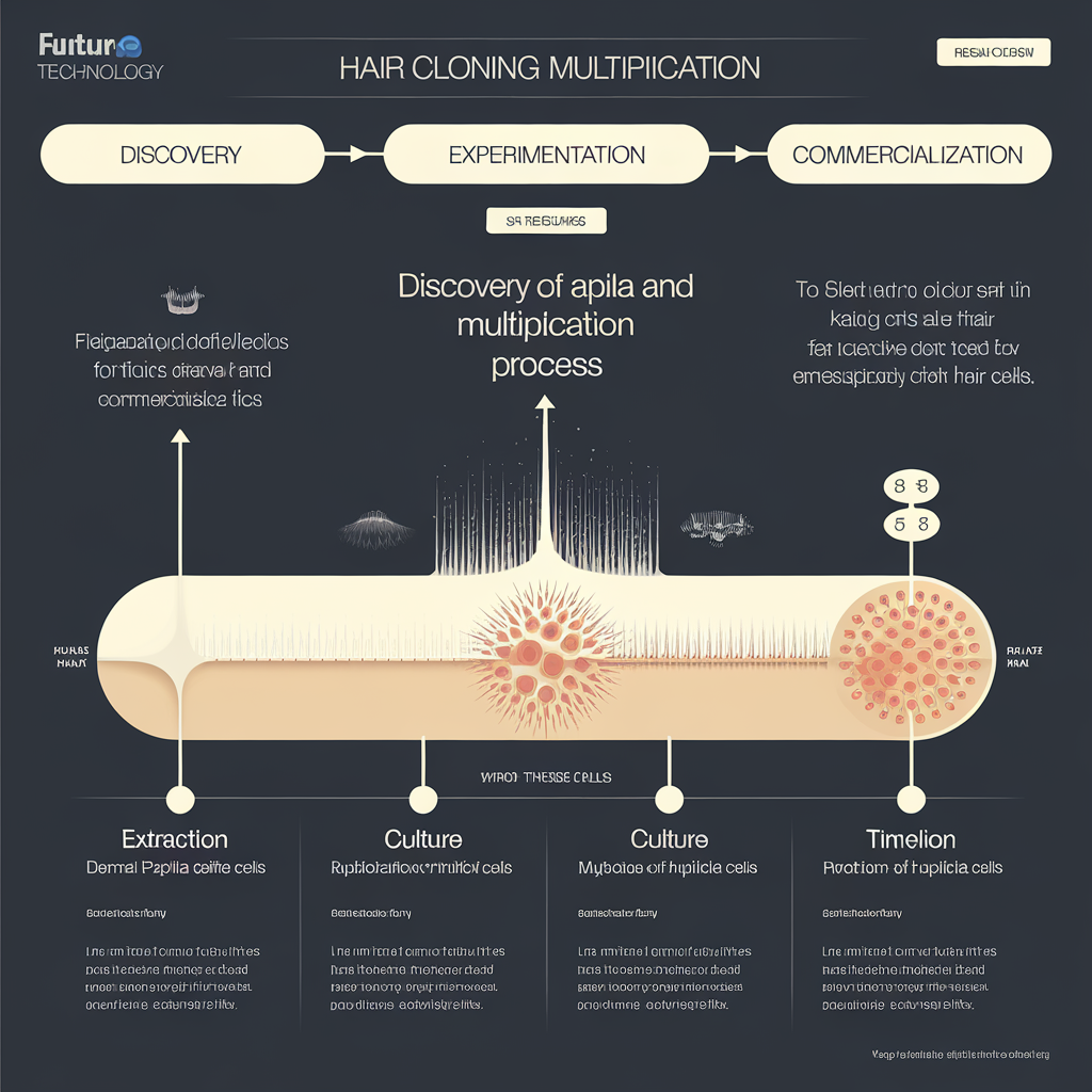Hair Cloning / Multiplication infographic - how it works