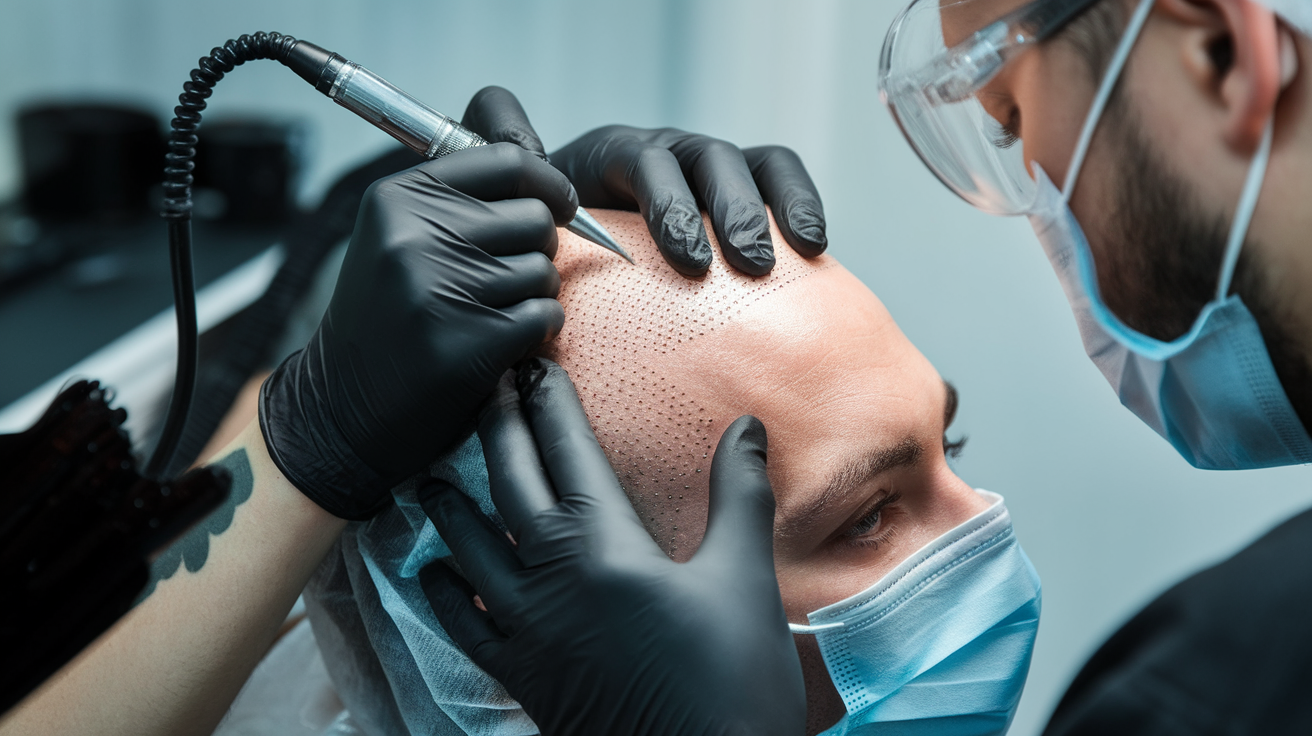 Scalp Micropigmentation (SMP) treatment for hair loss